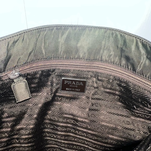 Dark Army Green Prada Nylon Bag - Picture 3 of 4